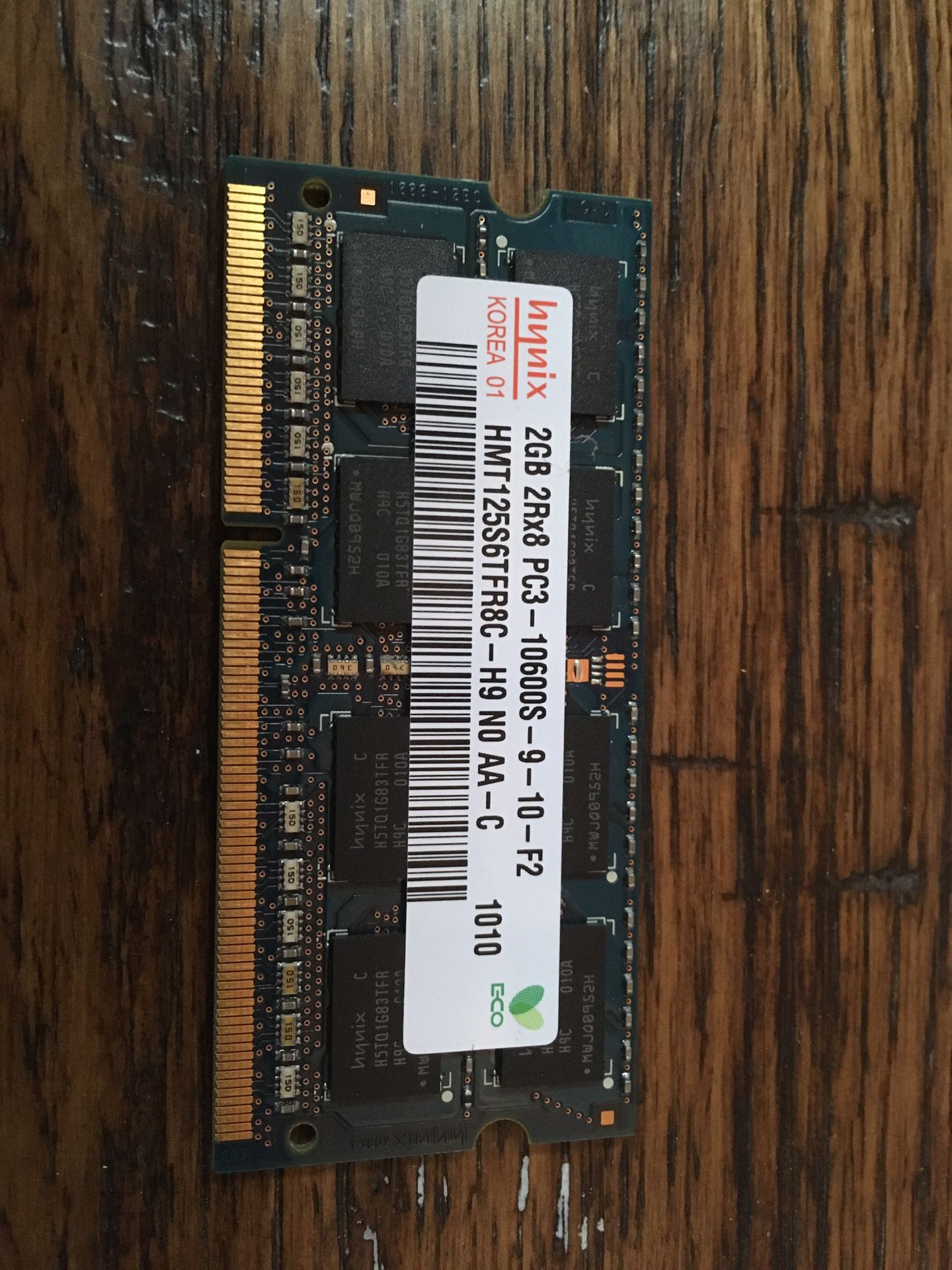 Laptop DDR3 PC3-10600S 1333MHz Laptop Memory 2GB