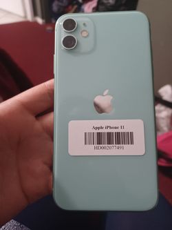 i phone 11  new  light green