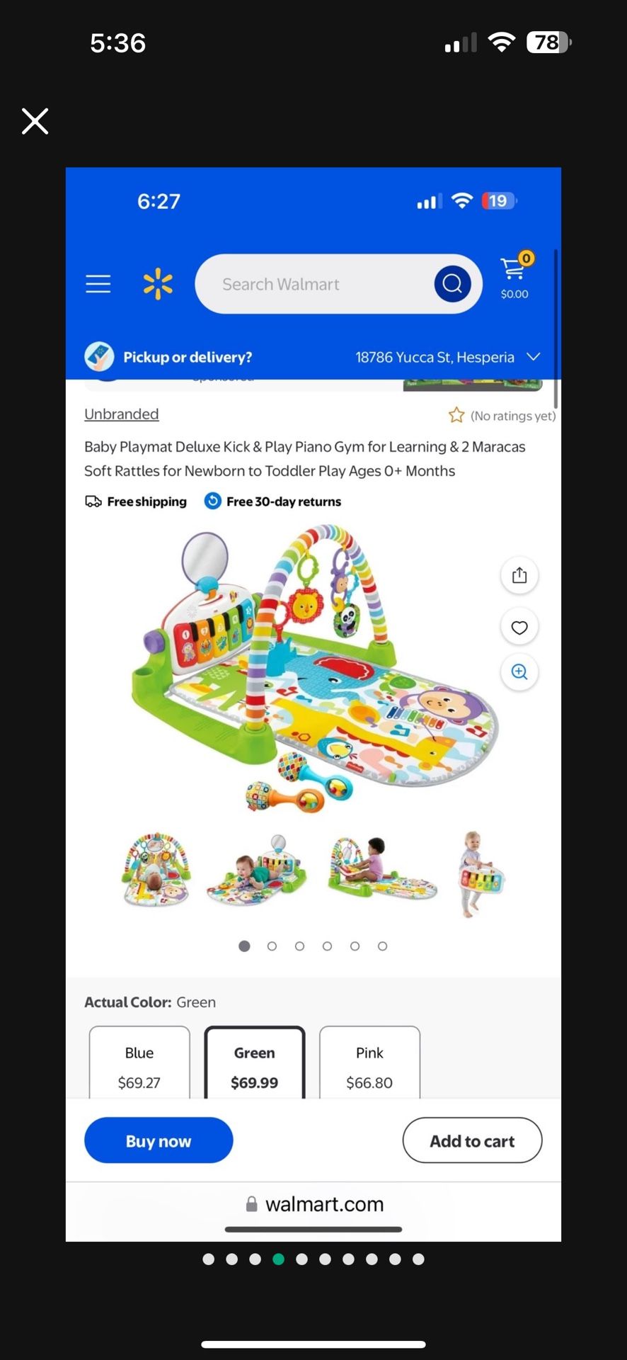 Bag of Baby Girl Clothes And Tummy Time Toy