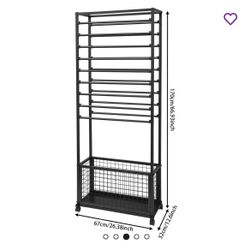 Freestanding Ribbon Holder Organizer Rack Flower Wrapping Paper Storage Stand