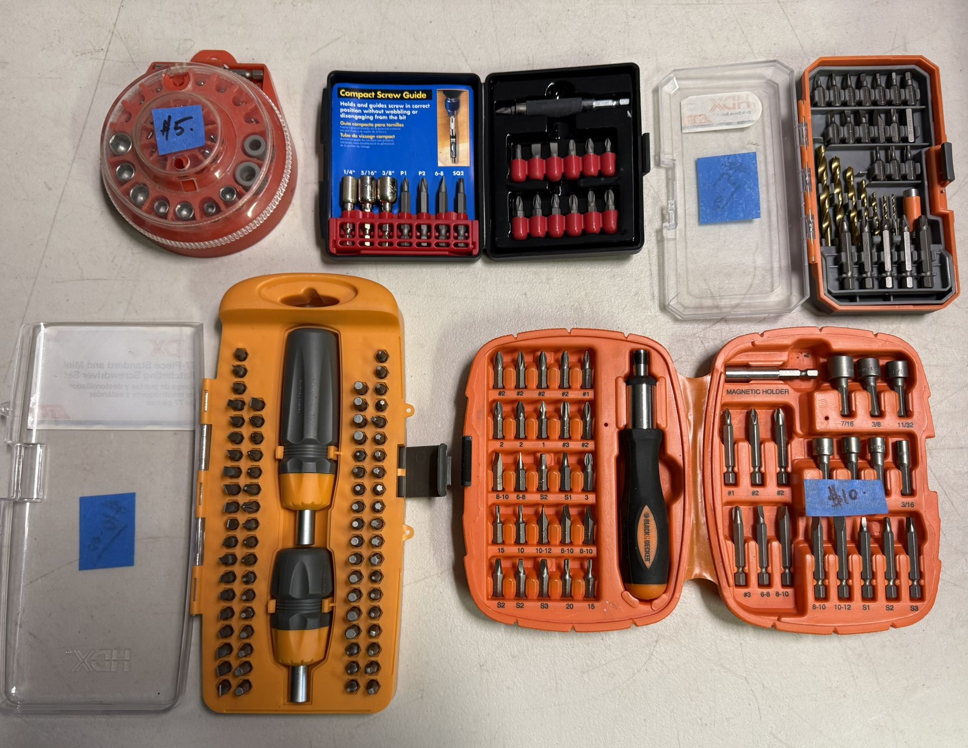 NEW Screwdriver & Drill Bit Accessories BUNDLE