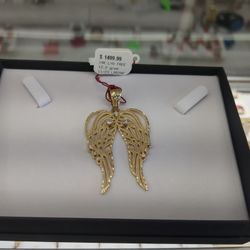 14k Gold Pendant With Diamond On It 12. 2 Grams Layaway Available 10% Down If You Interested Ask For Maribel Thank You 