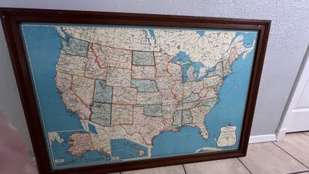 Large Hammond’s superior map of the United States.