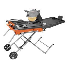 RIDGID 15 Amp 10 in. Wet Tile Saw with Portable Stand