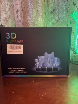 3D night light