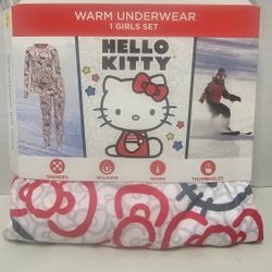 Hello Kitty 2pc Warm Pj/ Underwear Set Girls Med