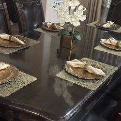 Dining Table Sets With 4 Chairs And 2 Arms Chairs 