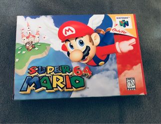 Nintendo 64 N64 1996 Super Mario 64 CIB game MINT Condition Adult owned purchased for collecting been stored since 2005 Please read info check out pic