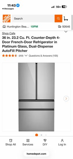 Brand new French door refrigerator