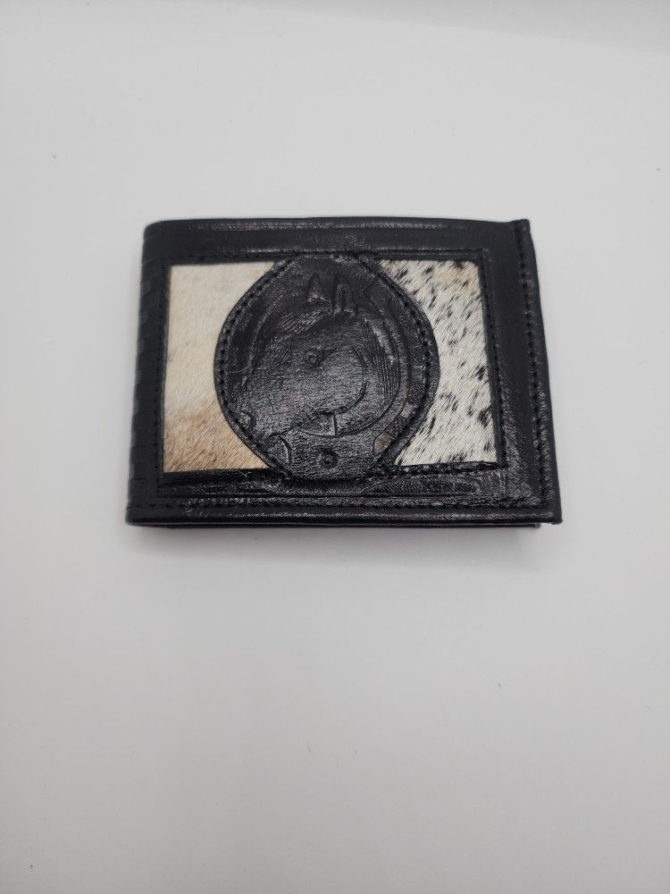 Western Tooled Leather Bi-fold Wallet  