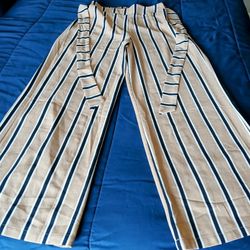 Women's Striped Pants Size Small 