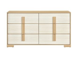 Sterling Natural / White Dresser