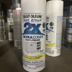 6‐Pack of 12 oz Rust‐Oleum 334048 Painter's Touch 2X Gloss White Ultra Cover Paint + Primer Spray Paint, Gloss