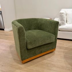 New Green Swivel Accent Chair