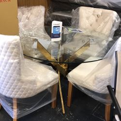 Dining Table Round Gold