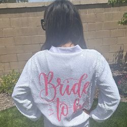 New Bride To Be Sequin Jackets