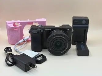 Sony Alpha 6100 APS-C Mirrorless 4K Video Camera with E PZ 16-50mm Lens w/Acces