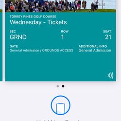 Jan 22 Farmers Open Two Tix General Admission 