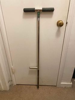 AMS One-Piece Step Probe. 40” Nickel-Plated. AMS 401.42 (Professional Soil Probe).