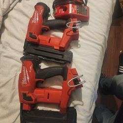 Milwaukee Finish Nail Gun And Staple Gun