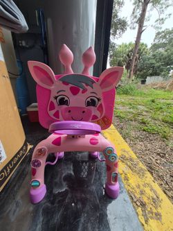 Move2Play Pink Giraffe Baby Activity Walker