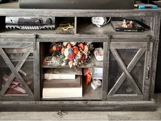 Tv stand TV unit storage unit farmhouse style