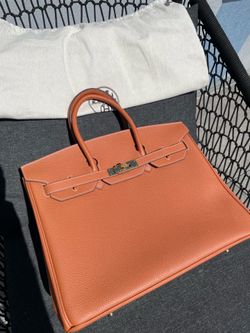 Pre owned Hermès Birkin 35 Terracotta Orange Leather Handbag