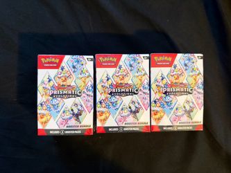 Pokemon TCG prismatic Evolution booster bundles 2 left