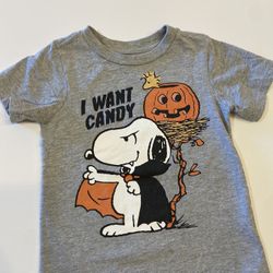 Peanuts Snoopy Pumpkin Patch Halloween graphic t-shirt 4T