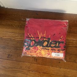 Red Sp5der hoodie Size M