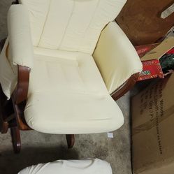 Gliding Rocking Chair with ottoman
