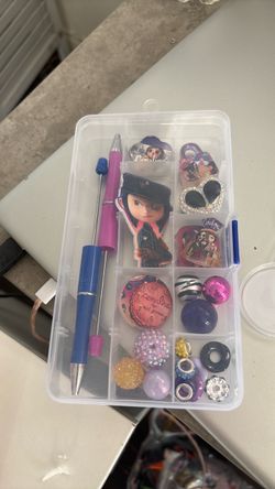 Coraline Beadable Pen Kit with Charms and Beads