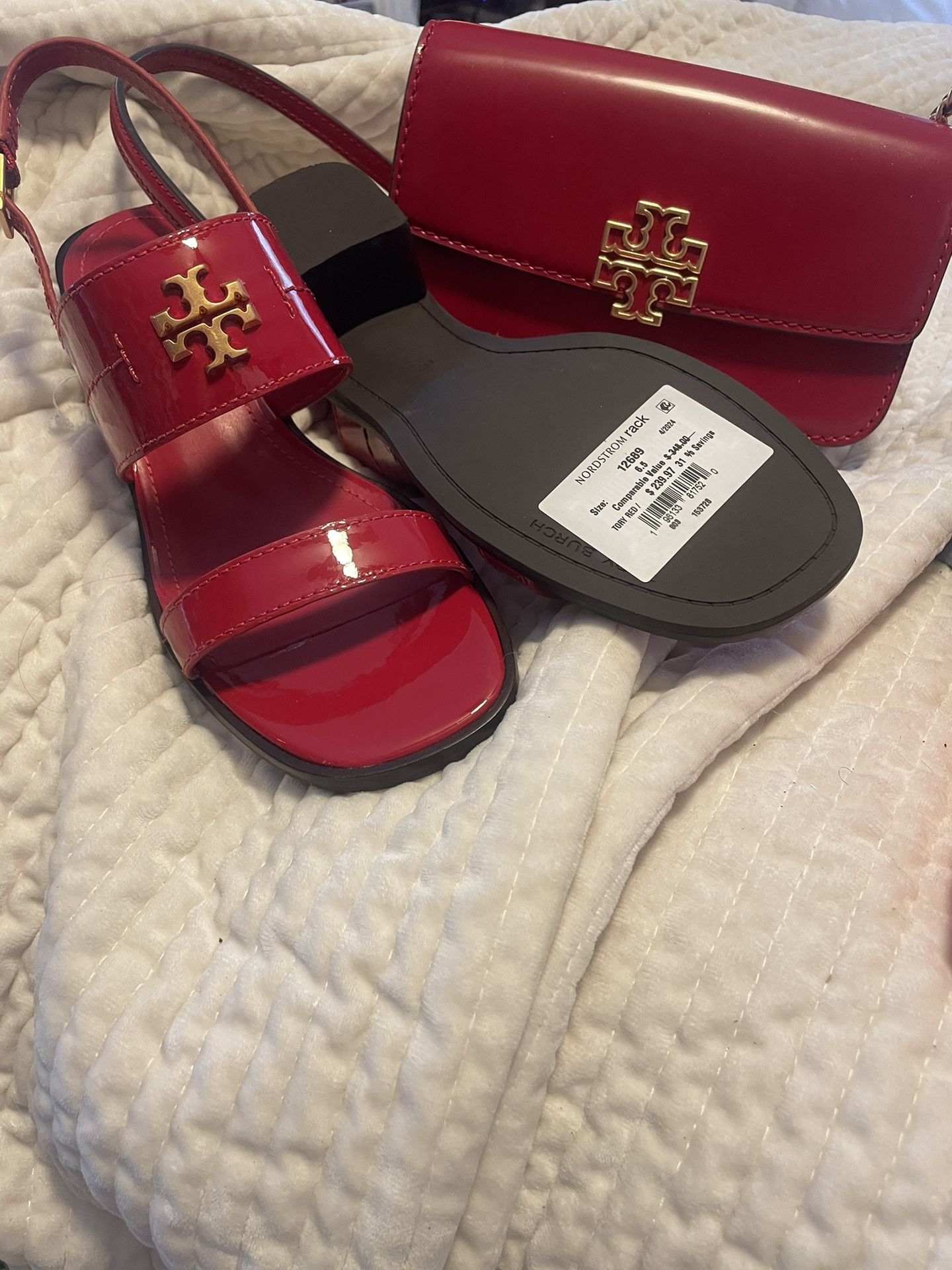 NWT Tory Burch Shoulder bag And Matching Sandals