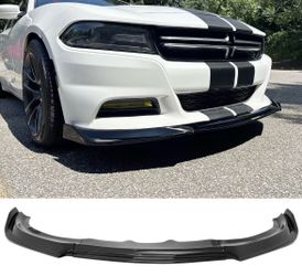 15-18 Dodge Charger Front Bumper Lip Spoiler Gloss Black