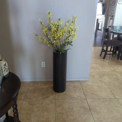 Beautiful Tall Vase With Yellow Flower 