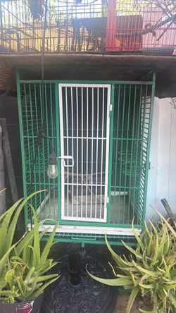 Large Green Metal bird cage
