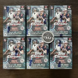 2025 Topps Chrome Football Blaster Box