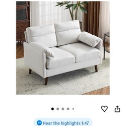 KarhHome Mini loveseat black