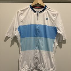 Siroko Mens Cycling Jersey Size XL White/Blue