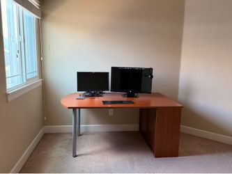 Dania Large Peninsula Workspace / Home Office Desk