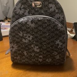 Blue Flowered Michael Kors Backpack