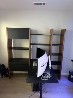 BDI Desk And bookshelf