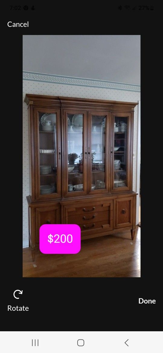 $250 China Cabinet