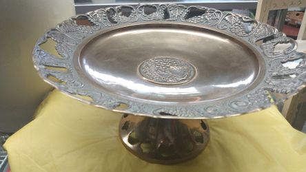 Brass Pedestal Dish