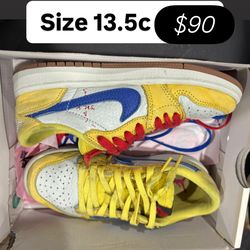 Jordan 1s Travis Scott kids 13.5c boys or girls