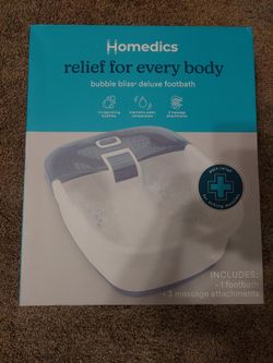 Homedics deluxe foot bath