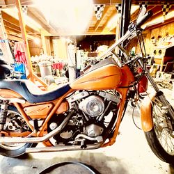 1982 Harley Davidson FXR shovel head custom orange paint $6595
