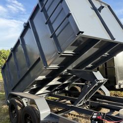 ☘️New 8x4x12 SCISSOR LIFT Hydraulic Dump Trailer ☘️💪🏻