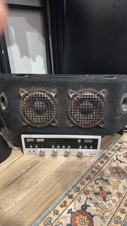Dual Speaker Box with Bluetooth Receiver