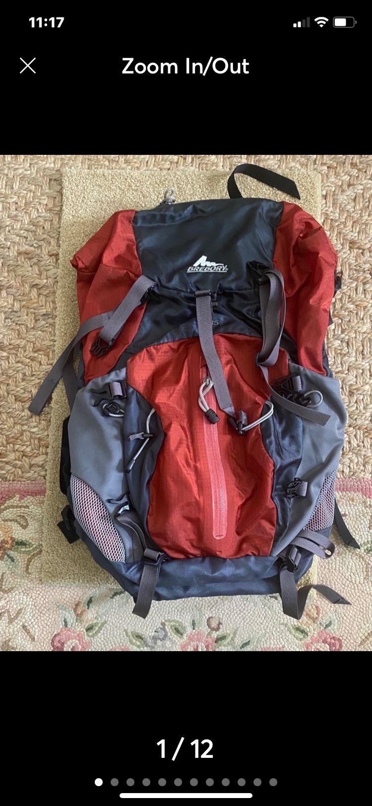 Gregory Hiking Backpack Size Small Z35 Excellent Used Condtion